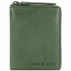 Greenburry Herrengeldbörsen Hochformat<Vintage Washed Geldbörse Leder 10 cm emerald green