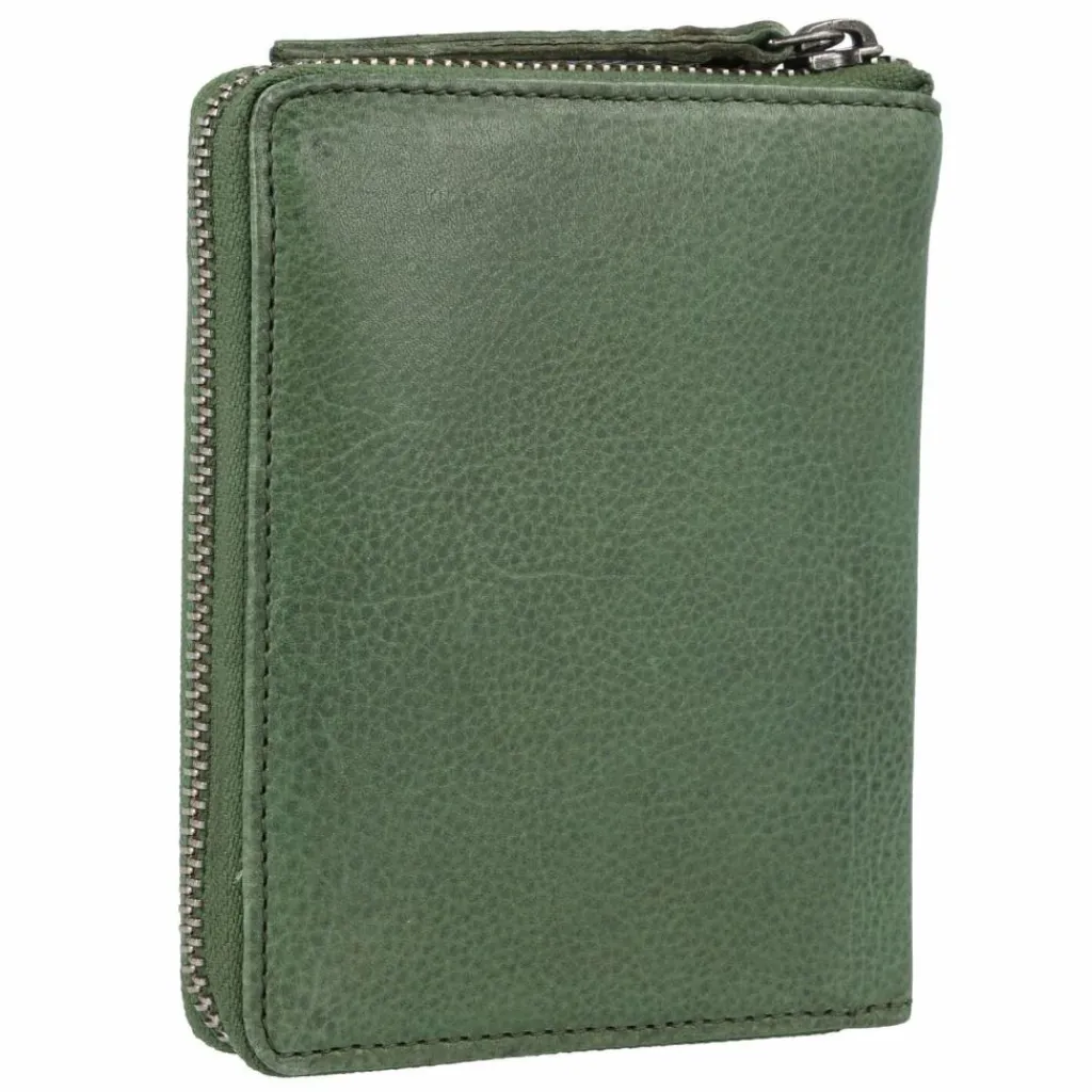 Greenburry Herrengeldbörsen Hochformat<Vintage Washed Geldbörse Leder 10 cm emerald green