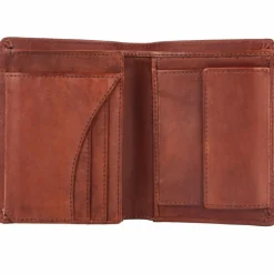 Greenburry Herrengeldbörsen Hochformat<Vintage Washed Geldbörse Leder 10 cm chestnut