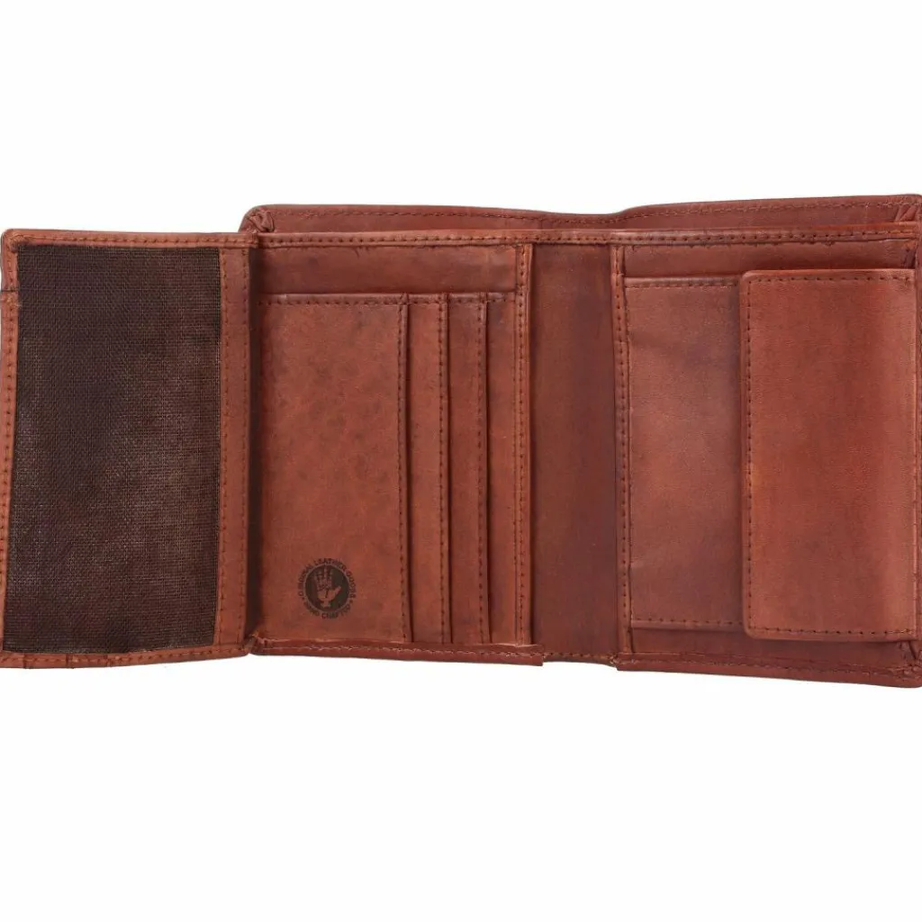 Greenburry Herrengeldbörsen Hochformat<Vintage Washed Geldbörse Leder 10 cm chestnut