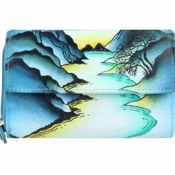 Outlet Greenland Nature Art+Craft Geldbörse RFID Leder 15 cm handbemalt