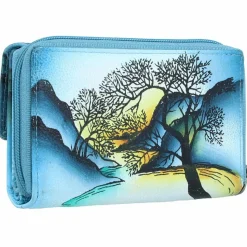 Outlet Greenland Nature Art+Craft Geldbörse RFID Leder 15 cm handbemalt