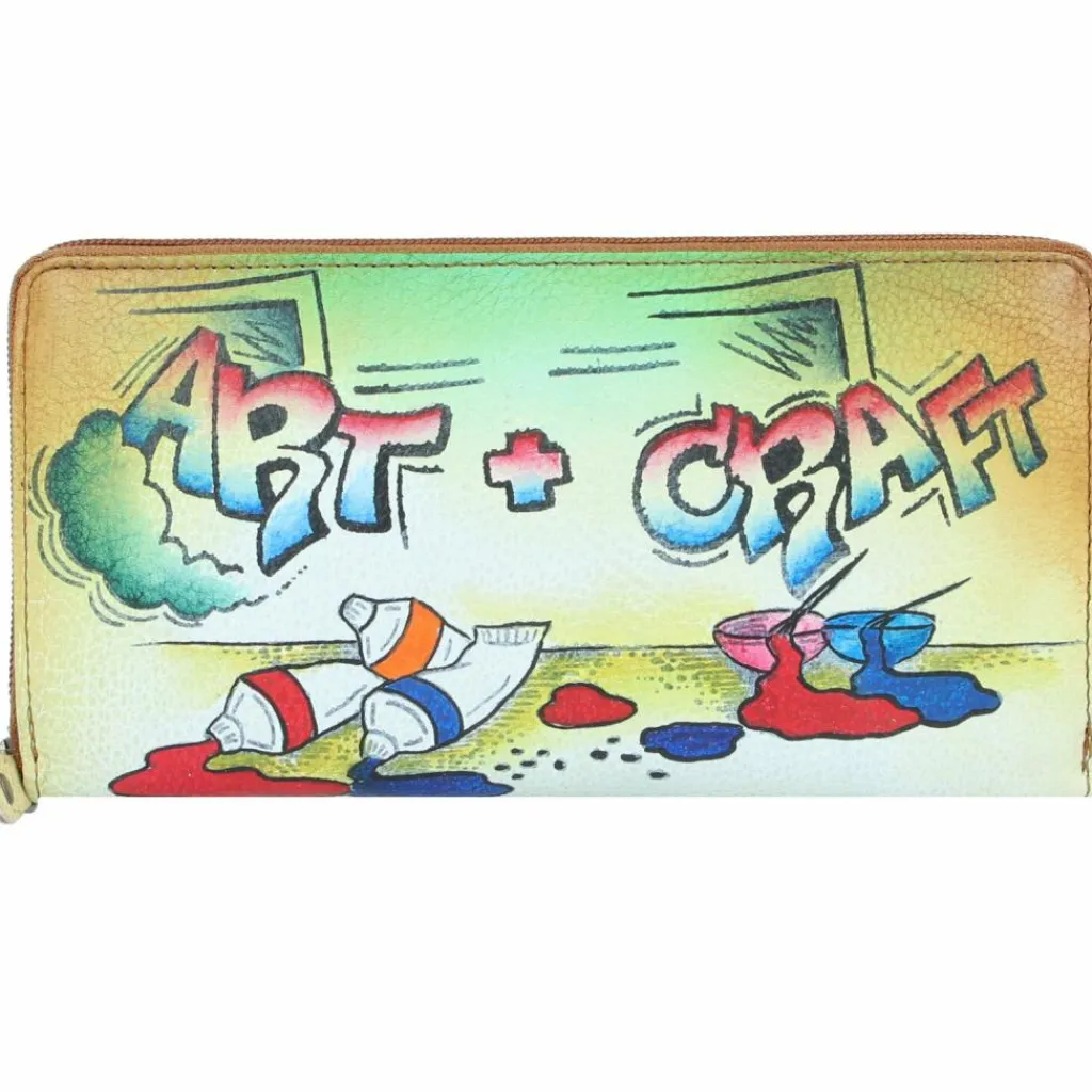 Damen Greenland Nature Art+Craft Geldbörse RFID Leder 20 cm