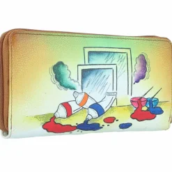 Damen Greenland Nature Art+Craft Geldbörse RFID Leder 20 cm