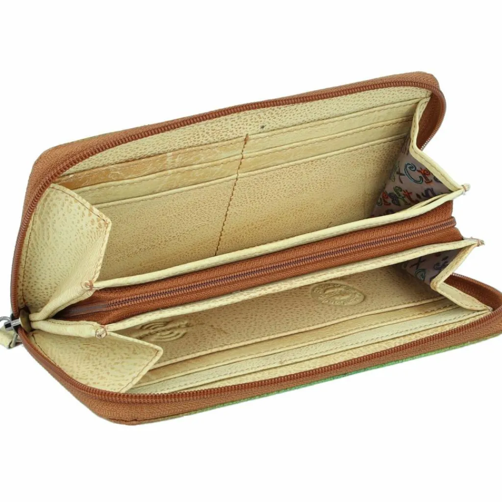 Damen Greenland Nature Art+Craft Geldbörse RFID Leder 20 cm