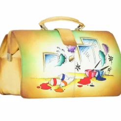 Best Greenland Nature Art+Craft Doktorkoffer Leder 37 cm handbemalt