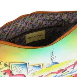 Greenland Nature Umhängetaschen<Art+Craft Umhängetasche Leder 34 cm handbemalt