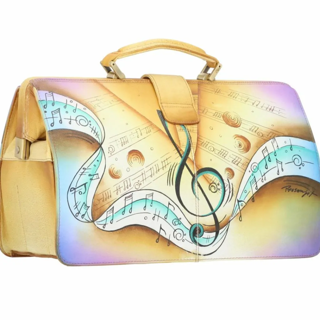 Greenland Nature Doktorkoffer<Art+Craft Doktorkoffer Leder 37 cm handbemalt