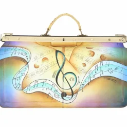 Greenland Nature Doktorkoffer<Art+Craft Doktorkoffer Leder 48 cm Laptopfach handbemalt