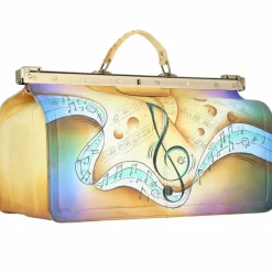 Greenland Nature Doktorkoffer<Art+Craft Doktorkoffer Leder 48 cm Laptopfach handbemalt