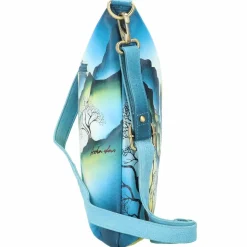 Greenland Nature Art+Craft Umhängetasche Leder 32 cm handbemalt