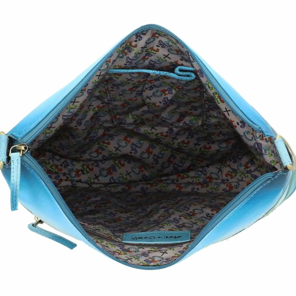 Greenland Nature Art+Craft Umhängetasche Leder 32 cm handbemalt