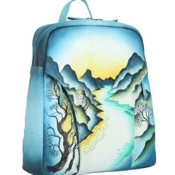 Greenland Nature Lederrucksäcke|City Rucksäcke<Art+Craft City Rucksack Leder 37 cm handbemalt