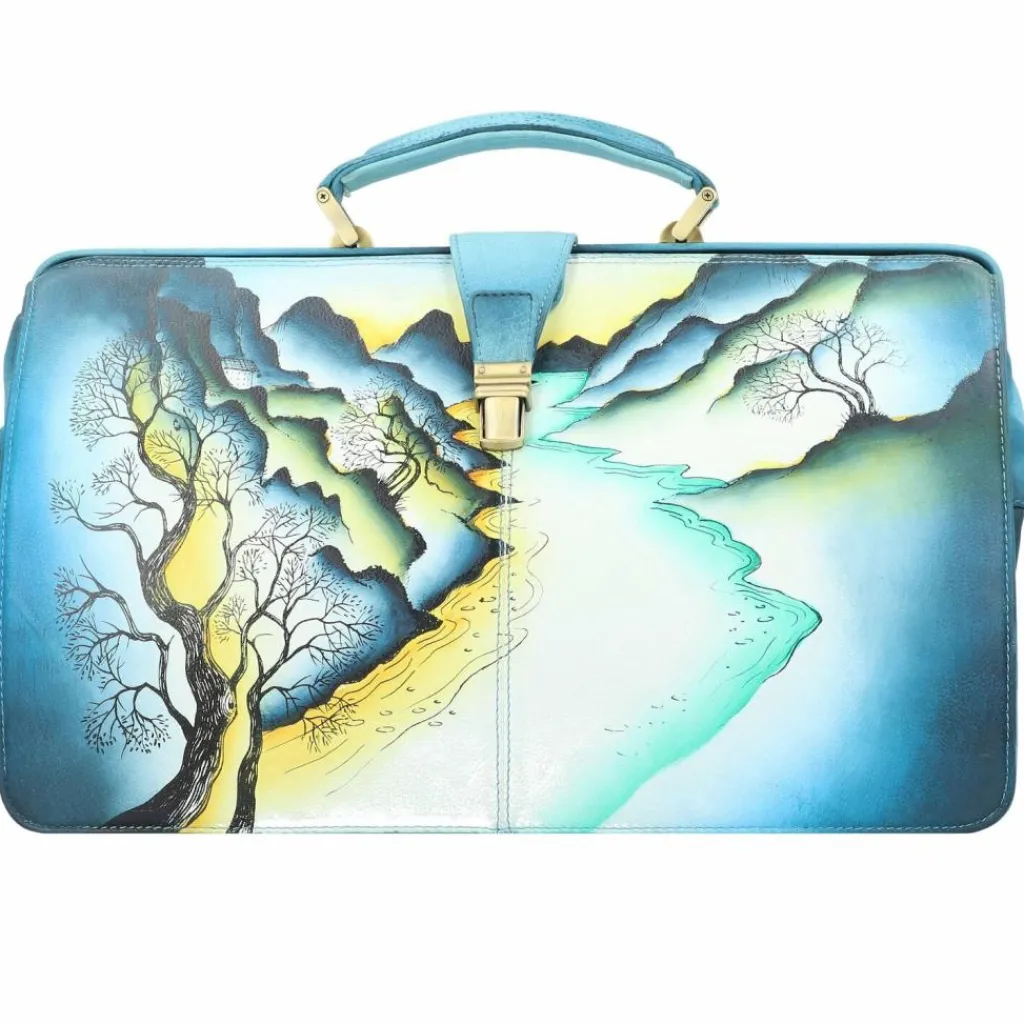 Outlet Greenland Nature Art+Craft Doktorkoffer Leder 37 cm handbemalt