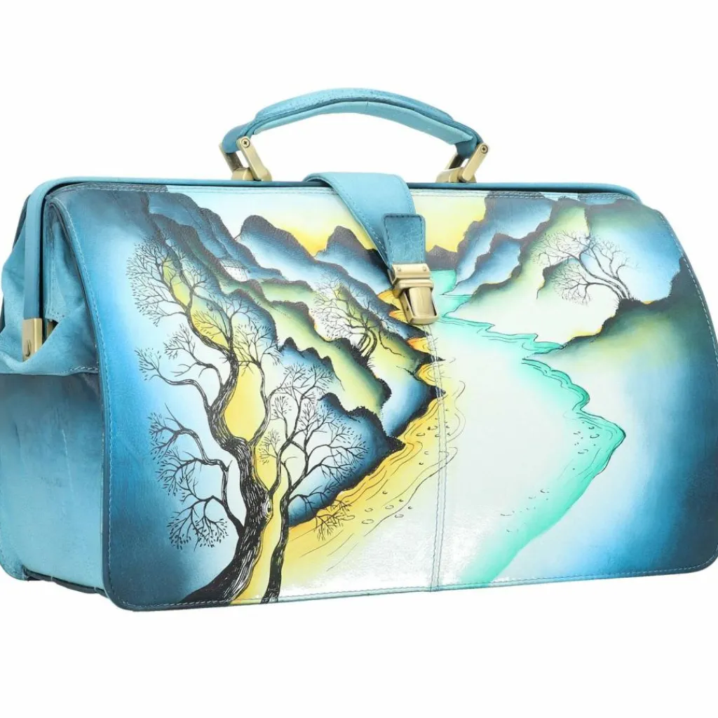 Outlet Greenland Nature Art+Craft Doktorkoffer Leder 37 cm handbemalt