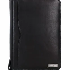 Greenland Nature Mappen Aller Art<Black Nappa Ringmappe Leder 19 cm schwarz