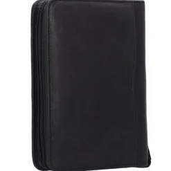 Greenland Nature Mappen Aller Art<Black Nappa Ringmappe Leder 19 cm schwarz