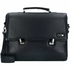 Greenland Nature Laptoptaschen|Aktentaschen<Nappa Aktentasche Leder 40 cm Laptopfach black