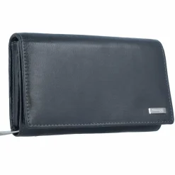 Greenland Nature Damengeldbörsen Querformat<Nappa Geldbörse RFID Leder 16 cm black