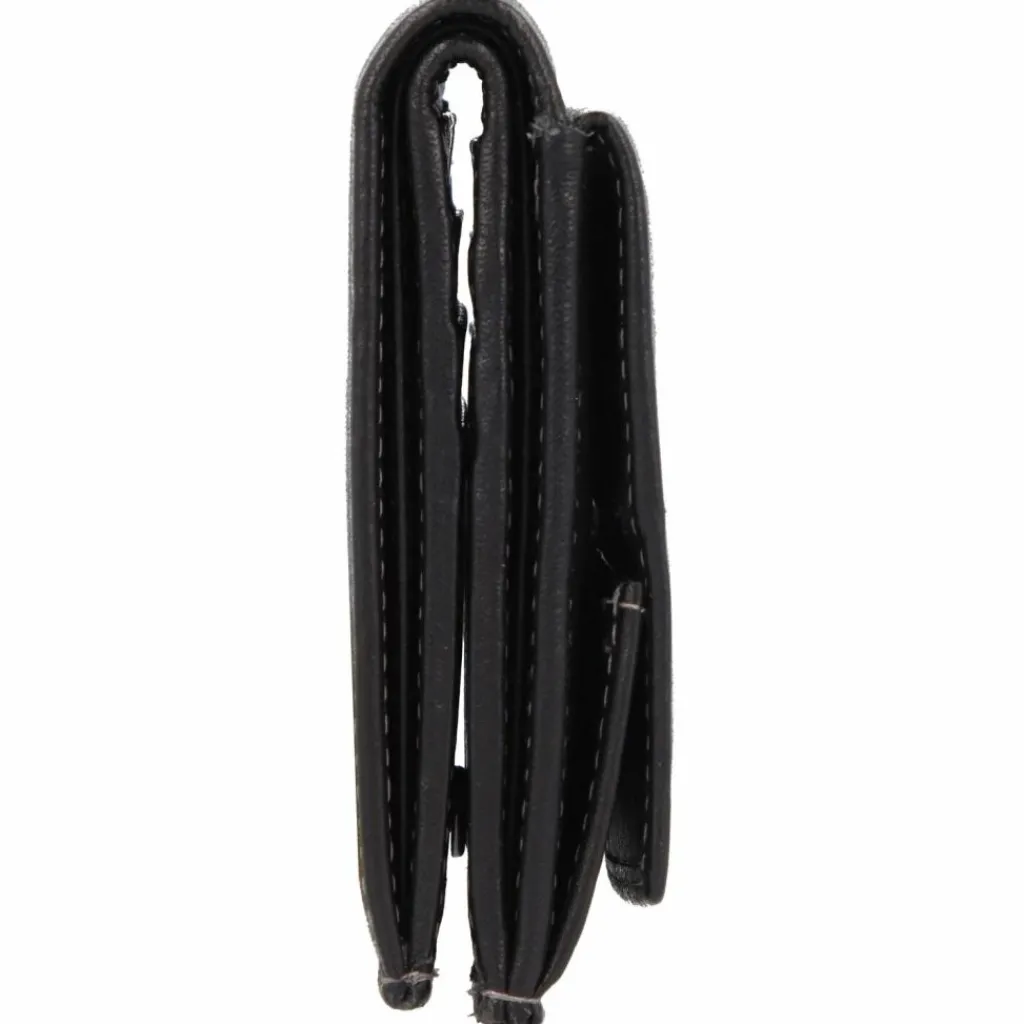 Greenland Nature Herrengeldbörsen Querformat<Black Nappa Geldbörse RFID Leder 9,5 cm schwarz