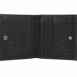 Greenland Nature Herrengeldbörsen Querformat<Black Nappa Geldbörse RFID Leder 9,5 cm schwarz