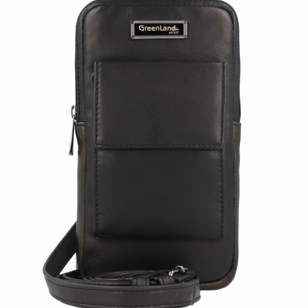 Greenland Nature Handytaschen<Nappa Handytasche Leder 11.5 cm black
