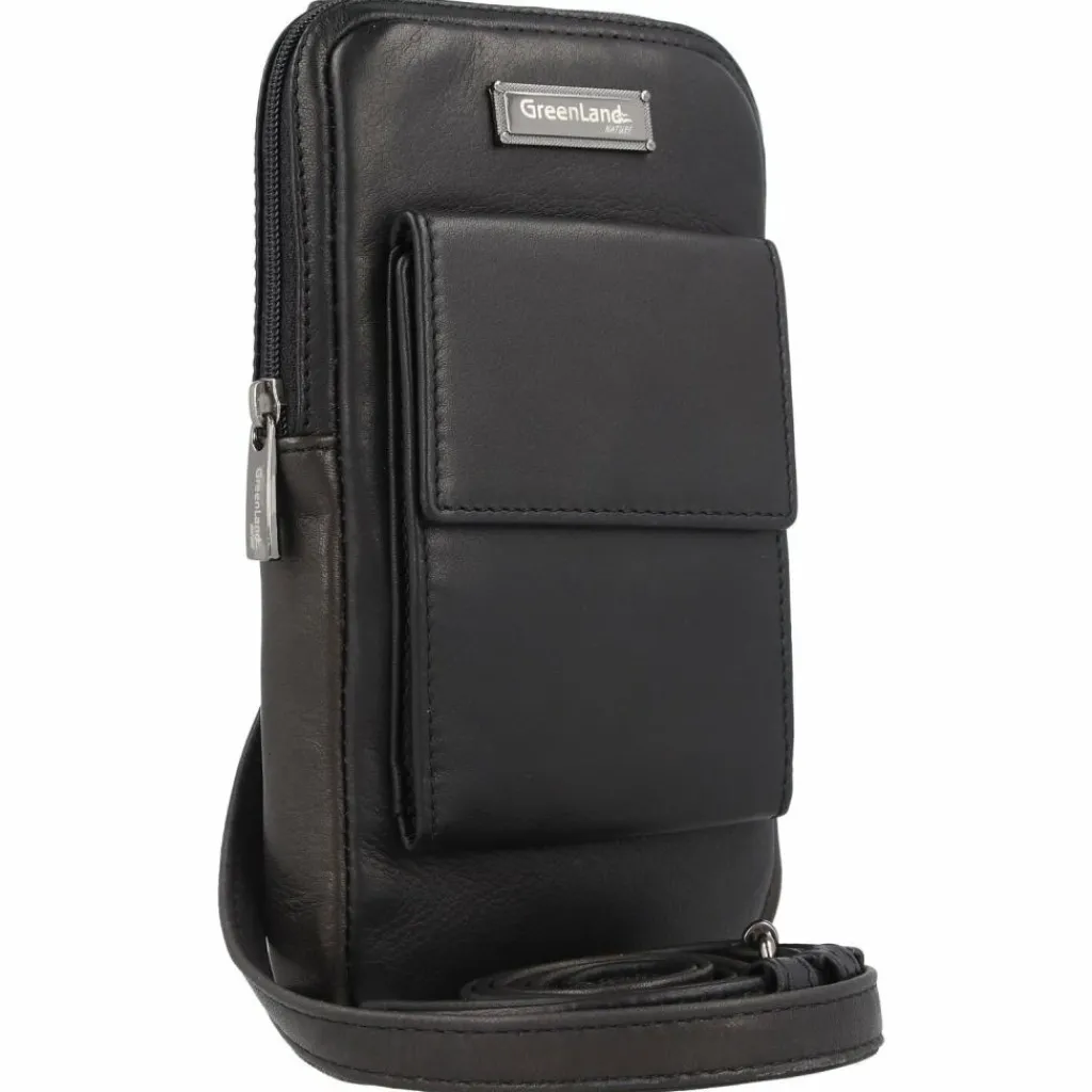 Greenland Nature Handytaschen<Nappa Handytasche Leder 11.5 cm black