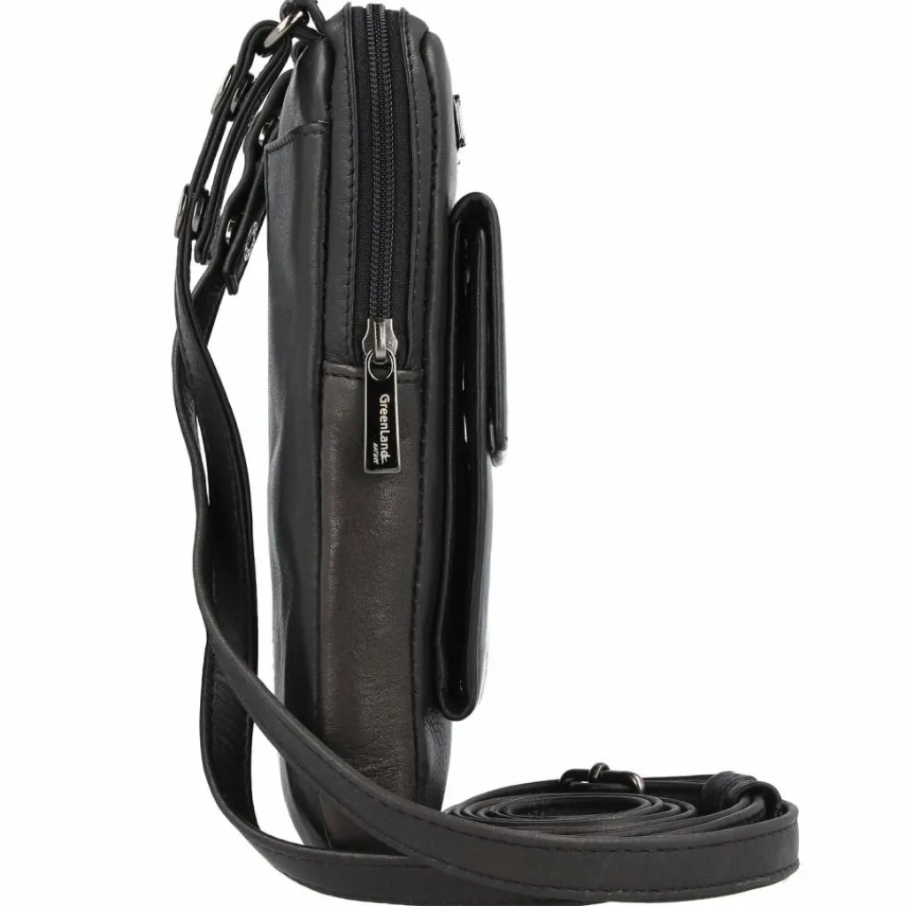 Greenland Nature Handytaschen<Nappa Handytasche Leder 11.5 cm black