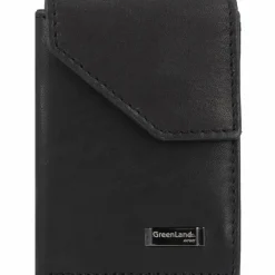 Hot Greenland Nature Black Nappa Geldbörse RFID Leder 7 cm schwarz