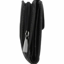 Greenland Nature Damengeldbörsen Querformat<Black Nappa Geldbörse RFID Leder 19 cm schwarz