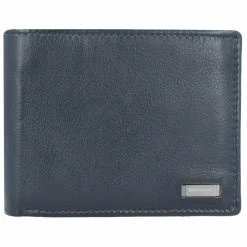 Outlet Greenland Nature Nappa Geldbörse RFID Leder 12 cm black