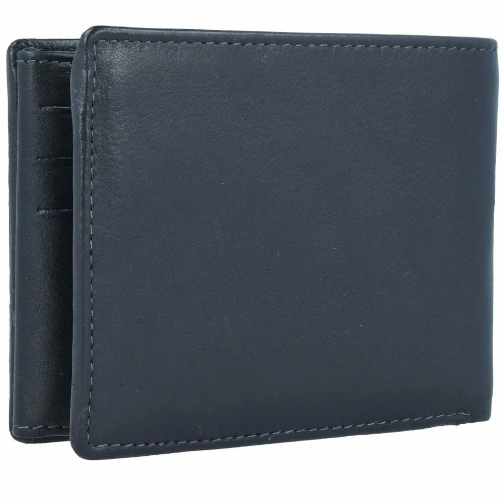 Outlet Greenland Nature Nappa Geldbörse RFID Leder 12 cm black