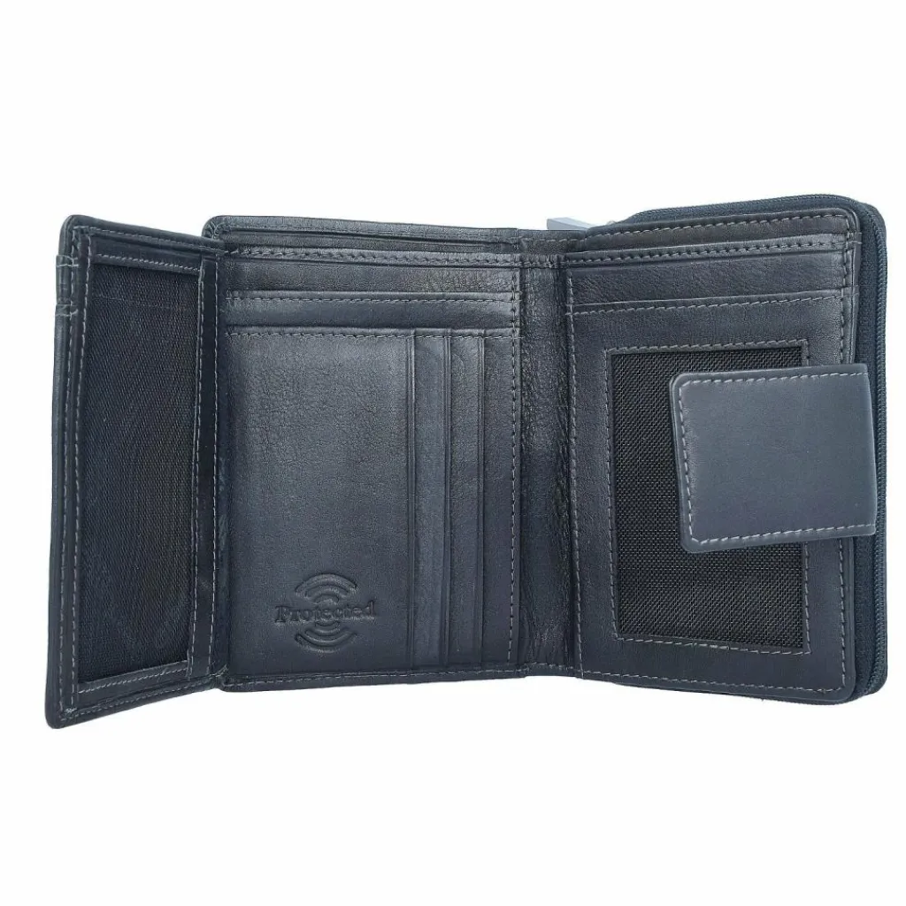 Damen Greenland Nature Nappa Geldbörse RFID Leder 9,5 cm