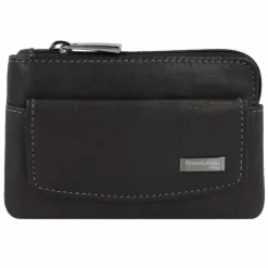 Best Greenland Nature Black Nappa Schlüsseletui RFID Leder 11,5 cm schwarz