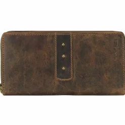 Greenland Nature Damengeldbörsen Querformat<Classic Geldbörse Leder 19 cm brown