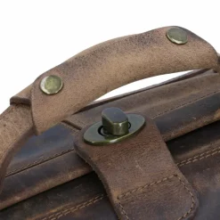 New Greenland Nature Classic Bügeltasche Doktorkoffer Leder 41 cm brown
