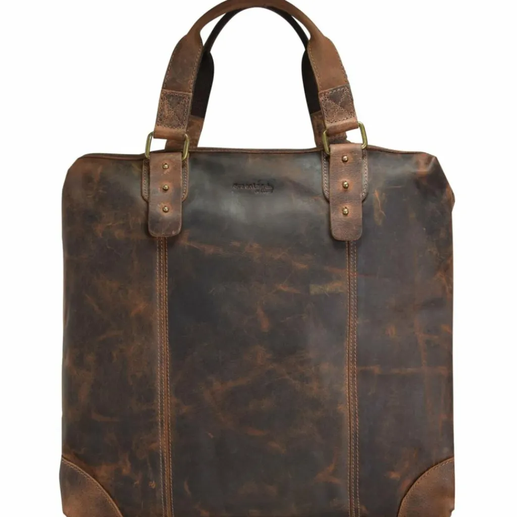 Greenland Nature Henkeltaschen<Classic Handtasche Leder 37 cm brown