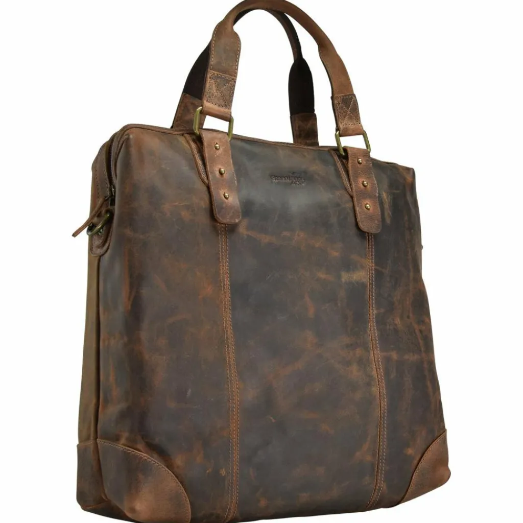 Greenland Nature Henkeltaschen<Classic Handtasche Leder 37 cm brown