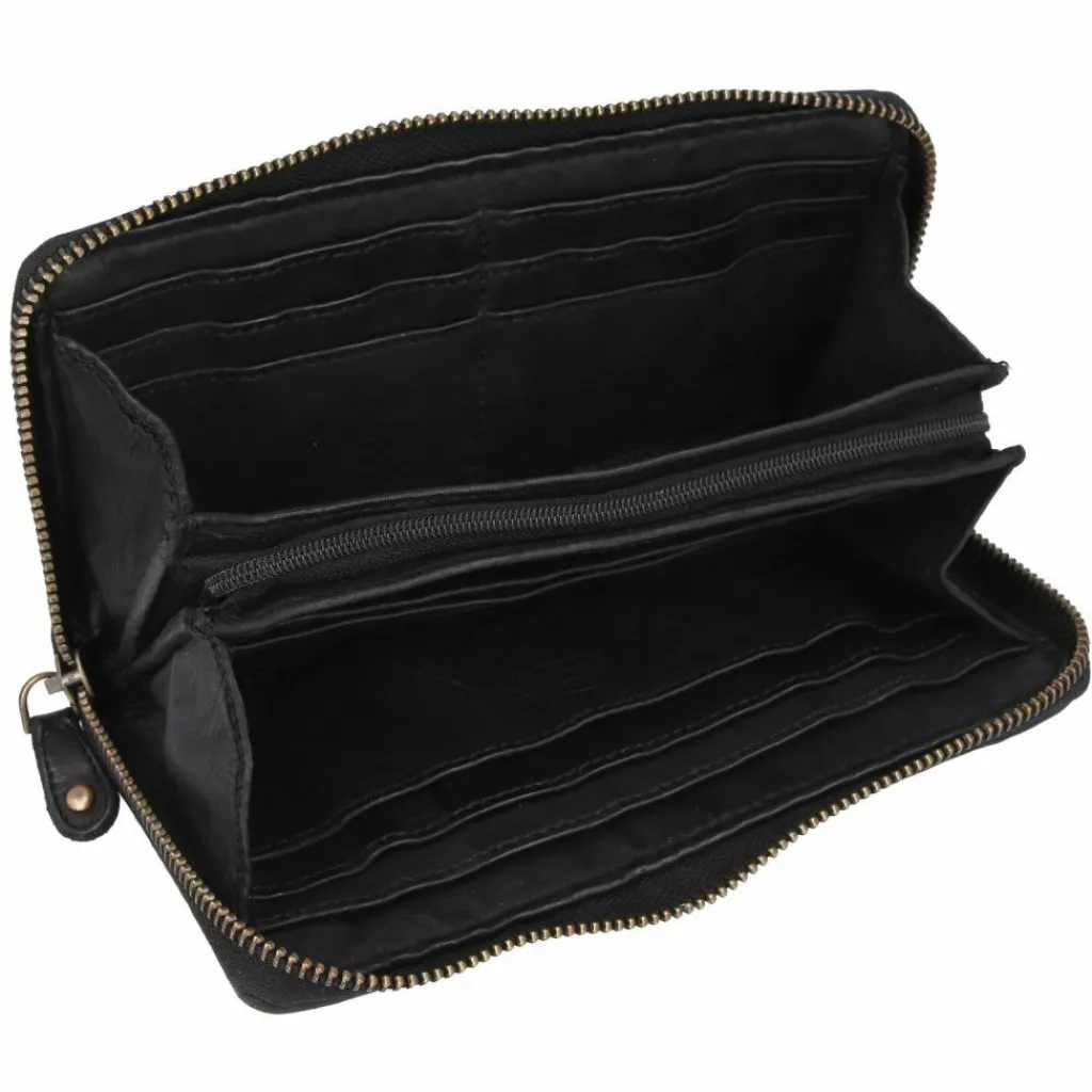 Greenland Nature Damengeldbörsen Querformat<Femi & Nine Geldbörse Leder 20 cm black