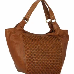 Discount Greenland Nature Femi & Nine Schultertasche Leder 38 cm cognac