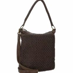 Greenland Nature Schultertaschen<Femi & Nine Schultertasche Leder 39 cm grey