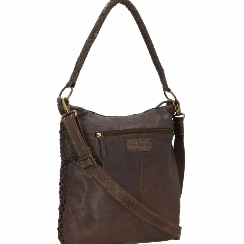 Greenland Nature Schultertaschen<Femi & Nine Schultertasche Leder 39 cm grey