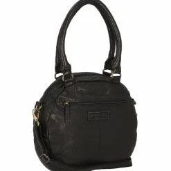 Outlet Greenland Nature Femi & Nine Schultertasche Leder 34 cm black