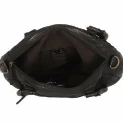 Outlet Greenland Nature Femi & Nine Schultertasche Leder 34 cm black