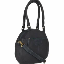 Greenland Nature Schultertaschen<Femi & Nine Schultertasche Leder 34 cm navy