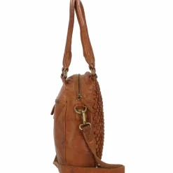 Greenland Nature Schultertaschen<Femi & Nine Schultertasche Leder 34 cm cognac