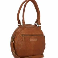 Greenland Nature Schultertaschen<Femi & Nine Schultertasche Leder 34 cm cognac