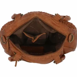 Greenland Nature Schultertaschen<Femi & Nine Schultertasche Leder 34 cm cognac