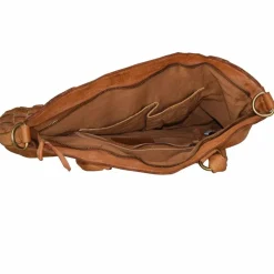 Greenland Nature Femi & Nine Schultertasche Leder 42 cm cognac