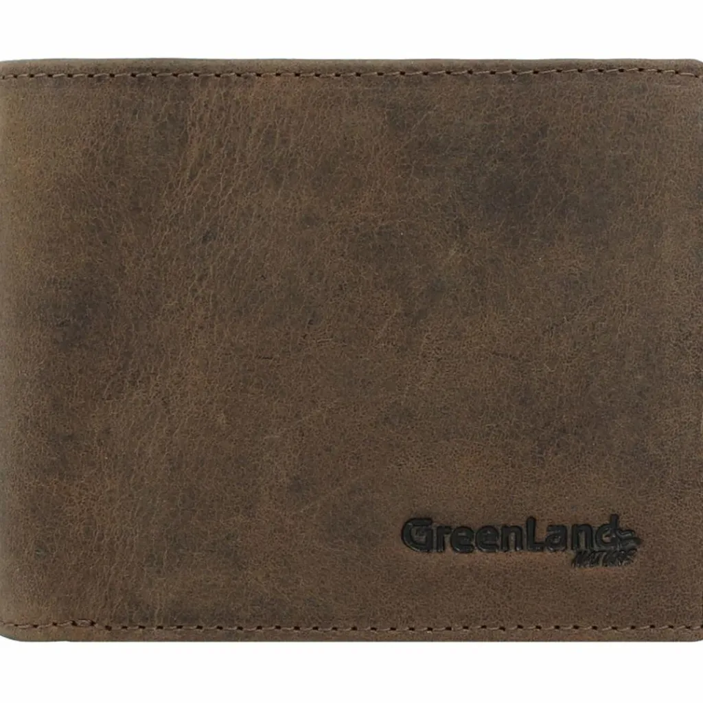 Herren Greenland Nature Geldbörse RFID Leder 11,5 cm